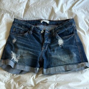 Denim shorts